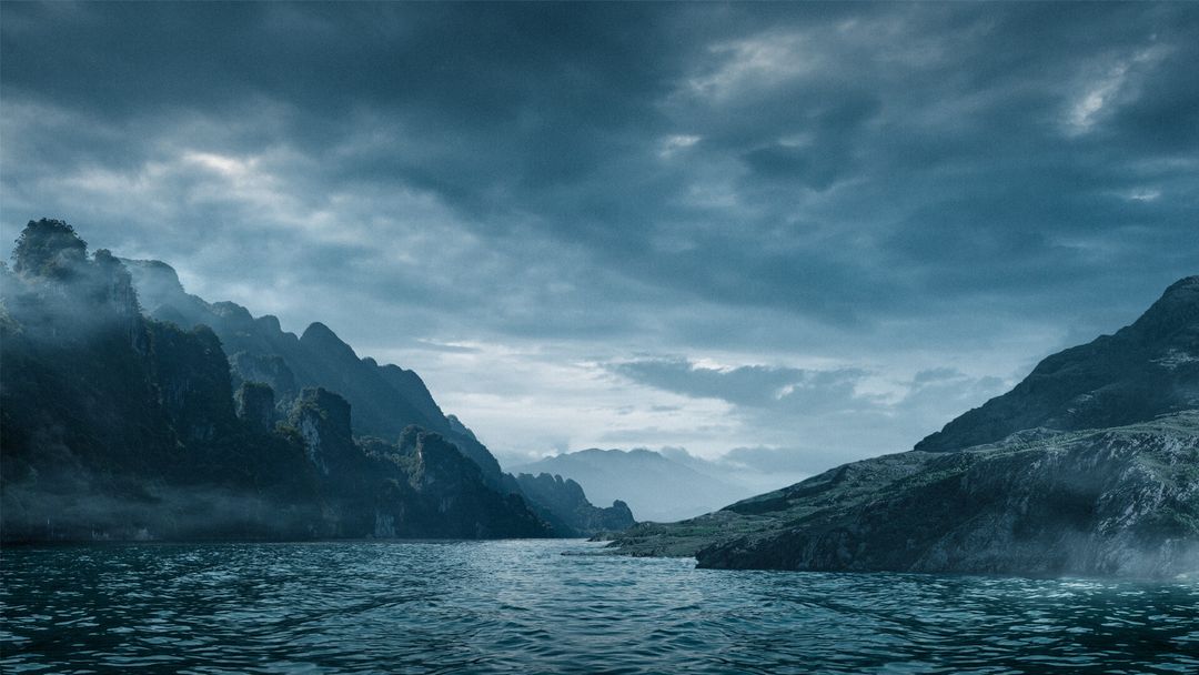 The Land Personal matte painting work.