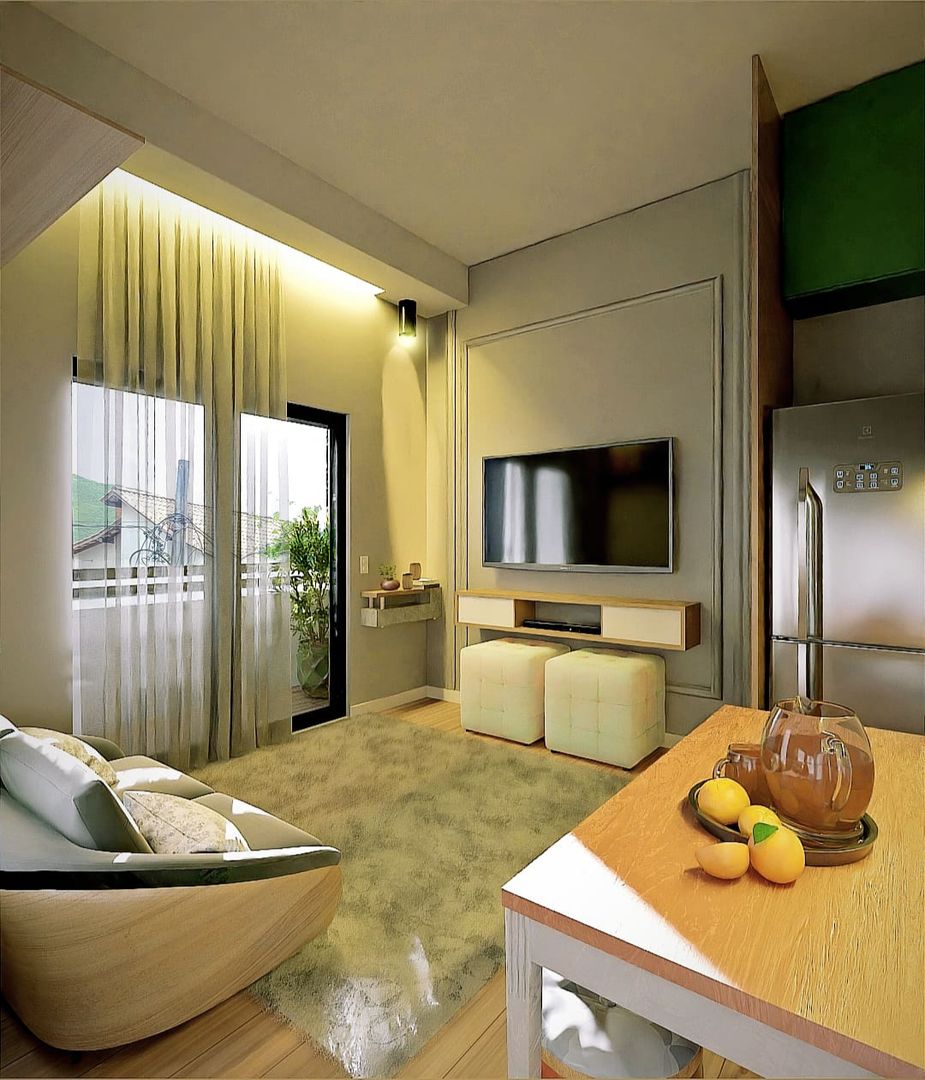 Kitnet home staging for investor construction