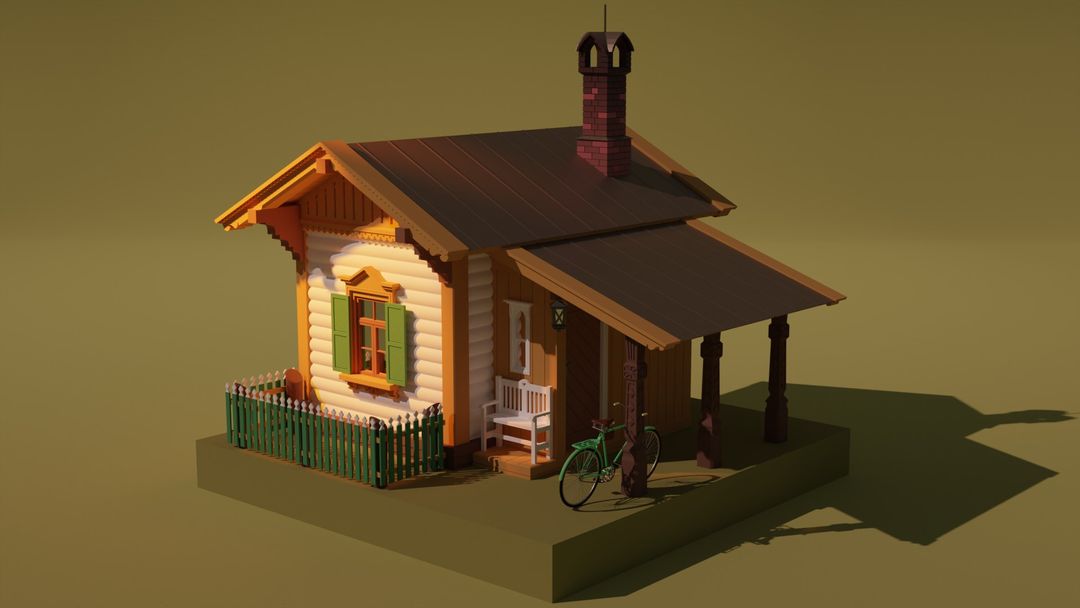 3D house blender