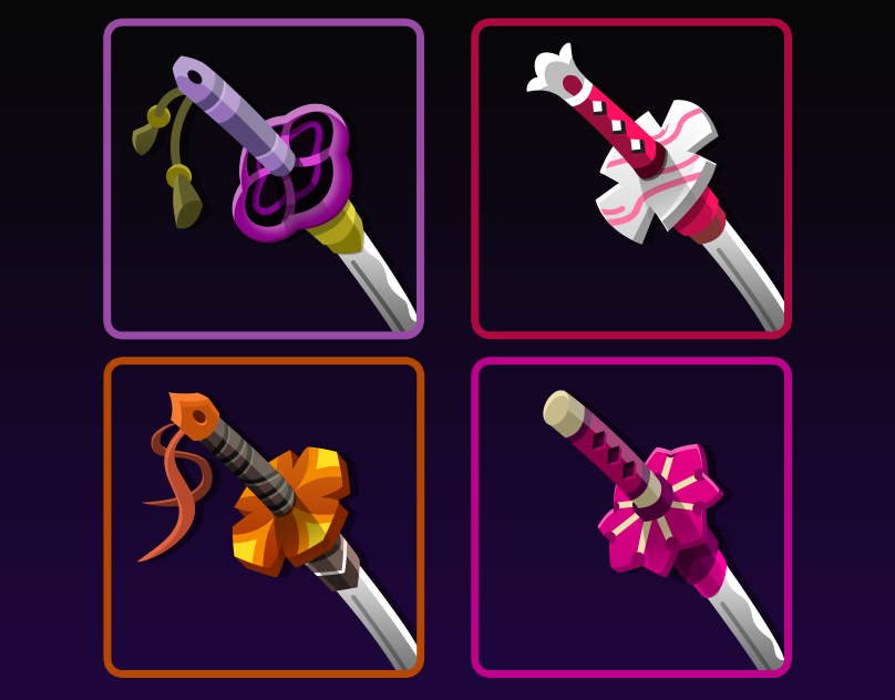 Equipment Icons - Japanese fantasy mobile game | 2D Game Props