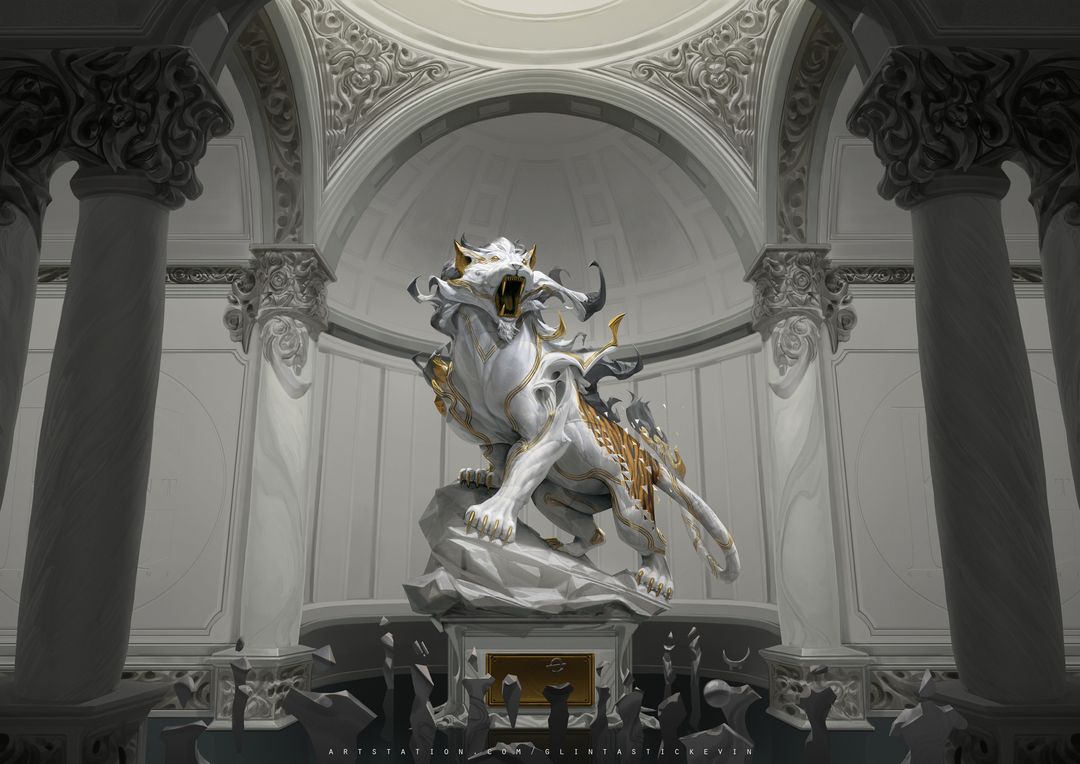 The Immortal Podium: Mythical Tiger | 2D Creature Concept Art