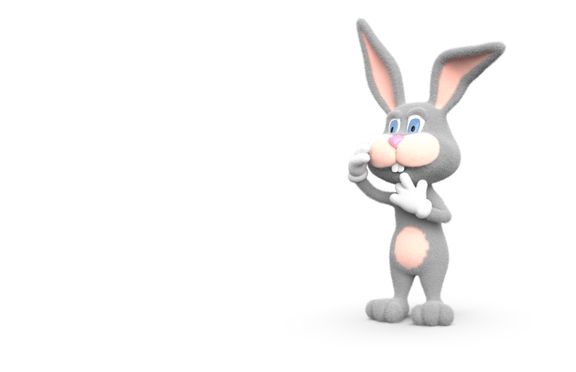 Bunny modeled in Zbrush