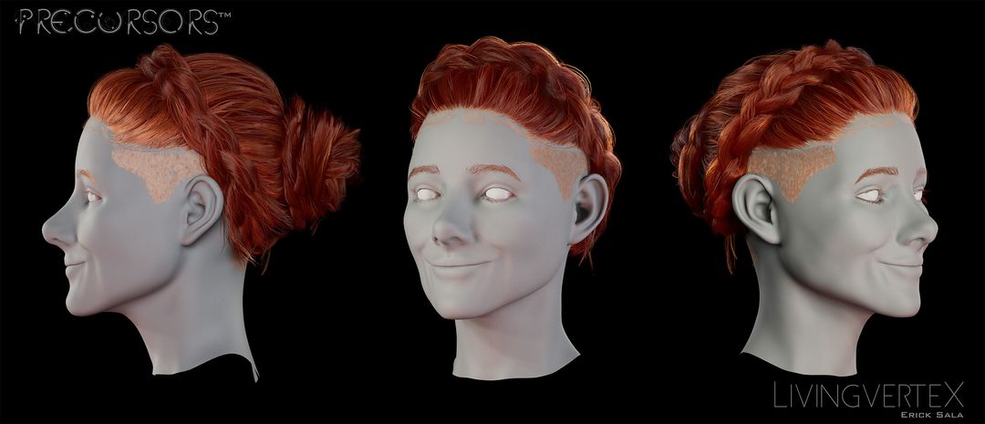 Hairstyle for IP character by Erick S.