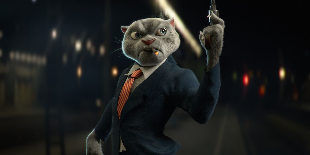 Gangster cat by Brendon S.