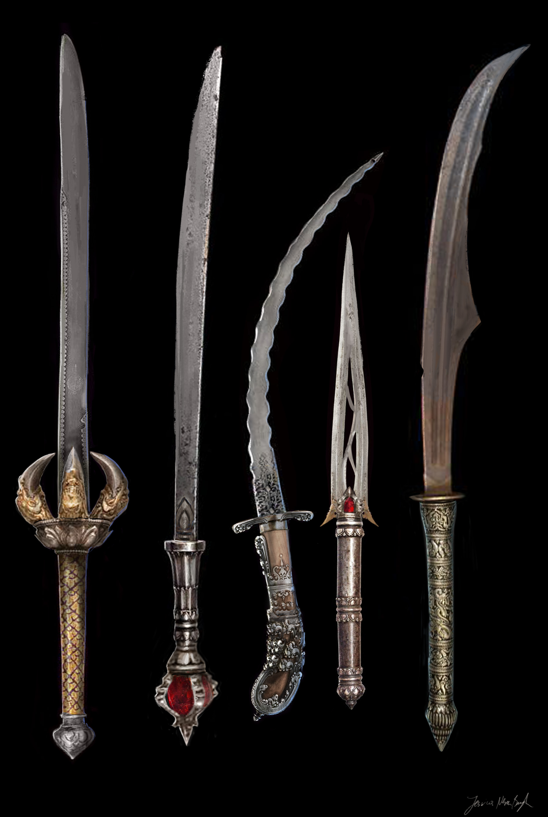 Weapon design | 2D Weapon Concept Art