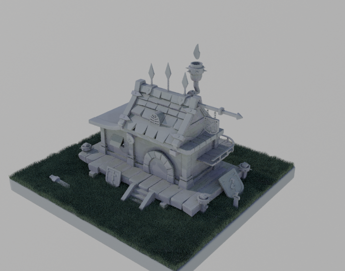 CARTOON HOUSE // 3D MODELING