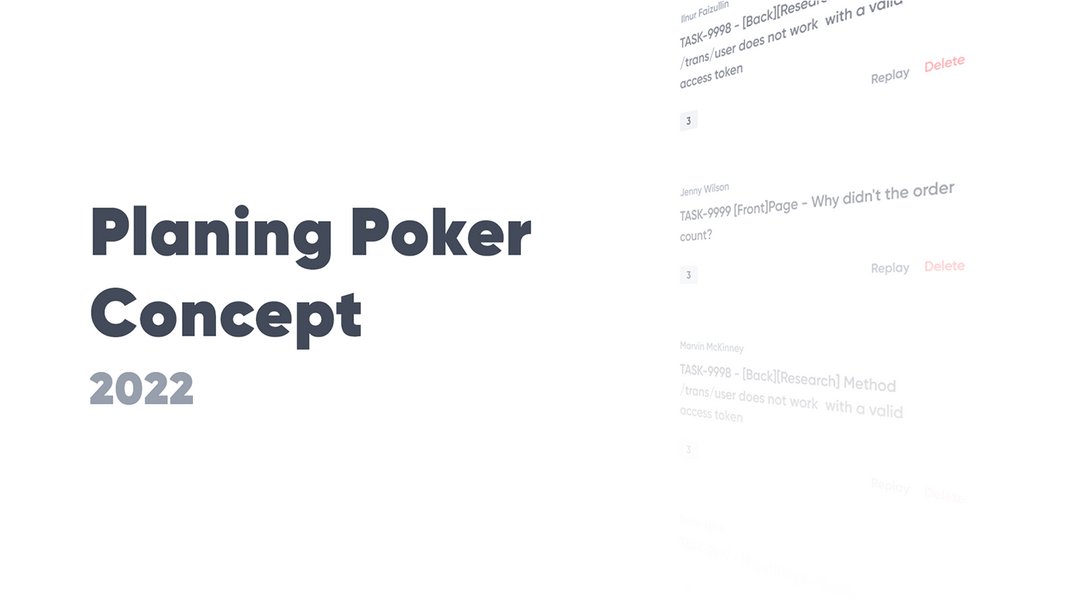 Scrum Planing Poker Concept by Yuriy O.