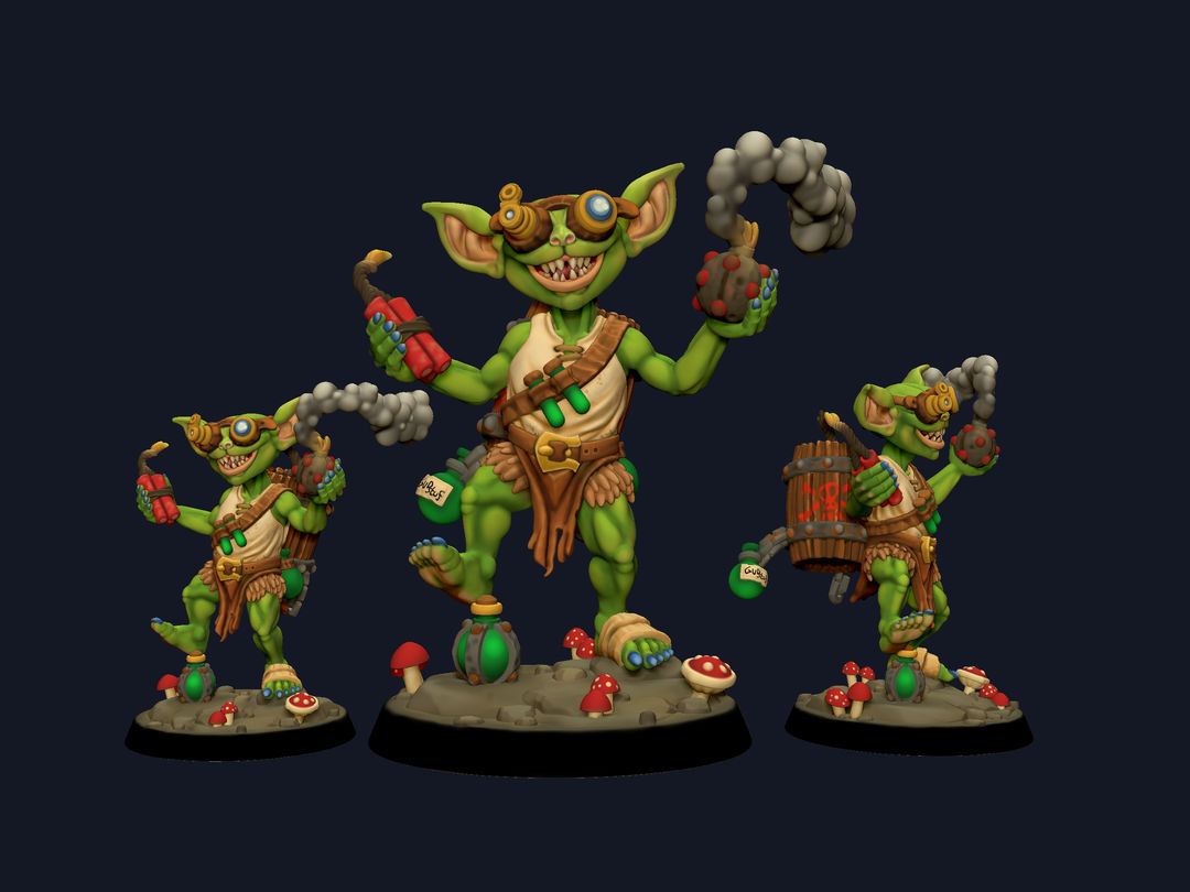 Goblin Alchemist [32mm Miniature] (Free Miniature) by Luke M.