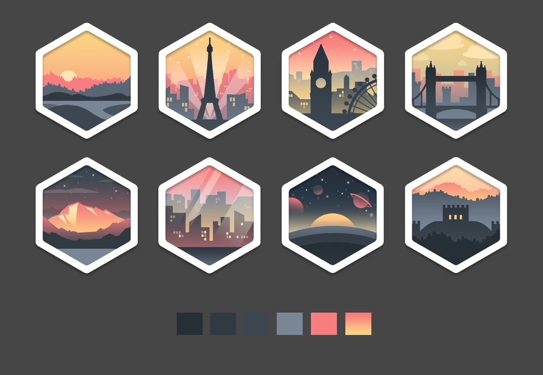 UI/UX - Traveling Icons by Minh T.