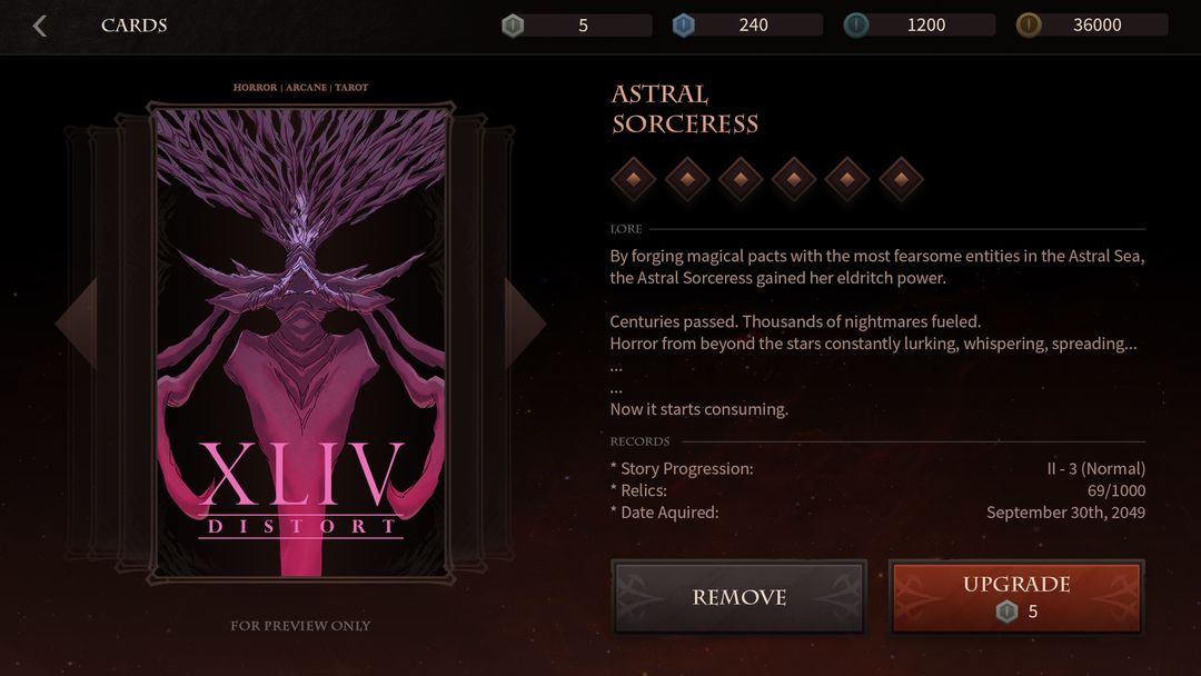 UI/UX - Dark Tarot