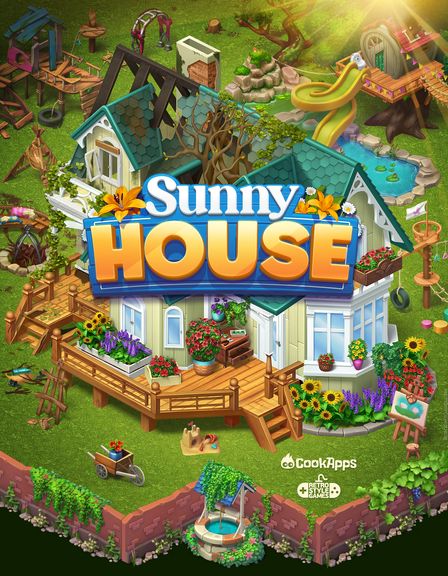Isometric Game Design for Sunny House (Merge Mansion)