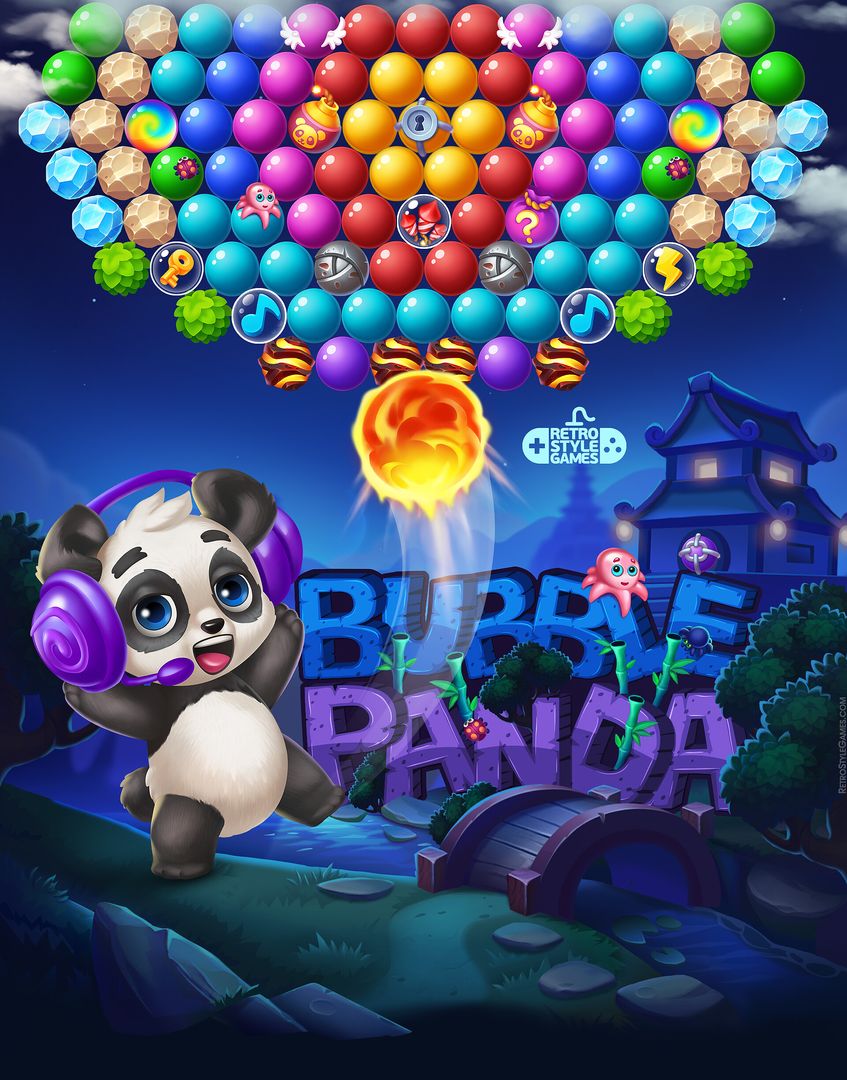 Bubble Shooter – 2D Animation, UI Design and Character
