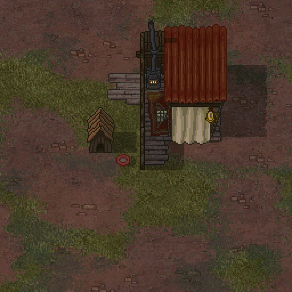 Pixel Art MDZ2 Living Quarters Gif Animation