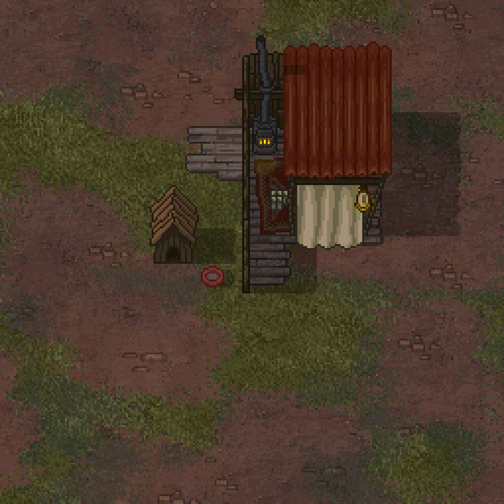 Pixel Art MDZ2 Living Quarters Gif Animation by Jonathan D.