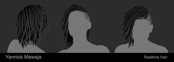 Realtime Dreadlocks hairstyle