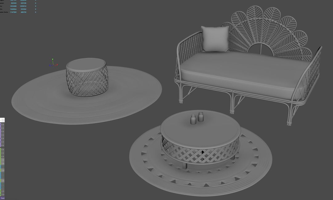 ArchViz Furniture Modeling by Artur P.