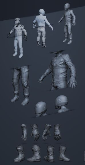 Night Racer - Motorcycle Game Trailer and 3D Animation