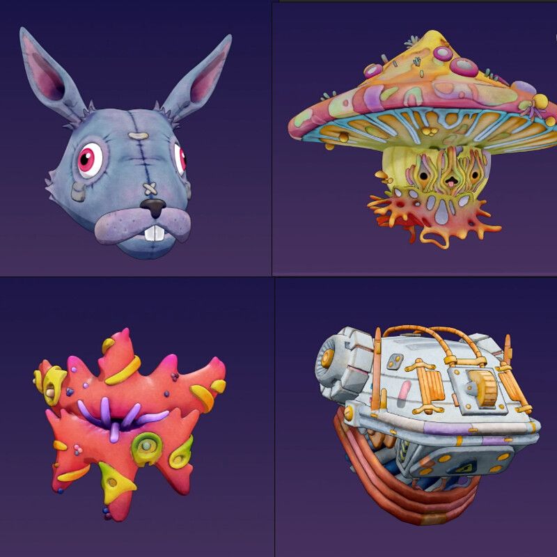 Stylized Props For Games