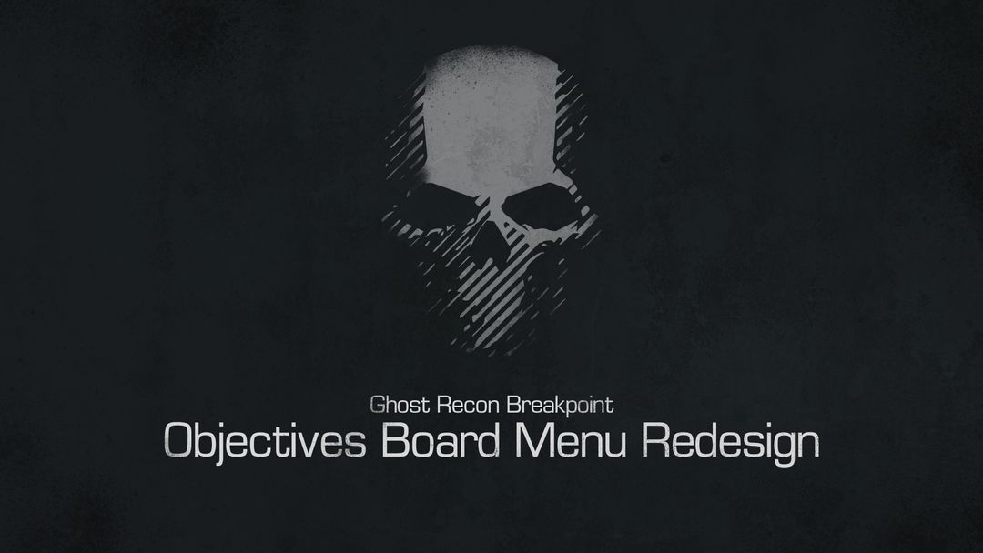 Ghost Recon Breakpoint - Objectives Board Redesign by Luka B.