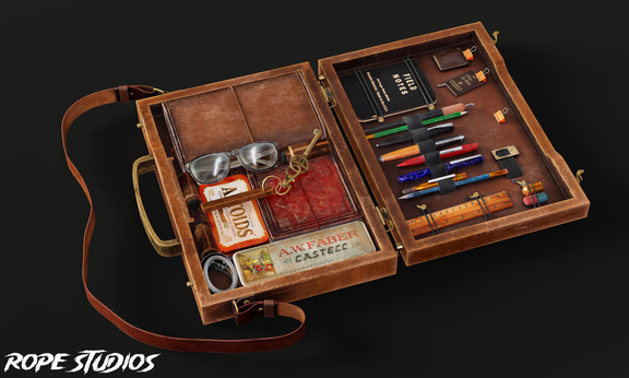 Wooden Briefcase | 3D Game Prop Modelling