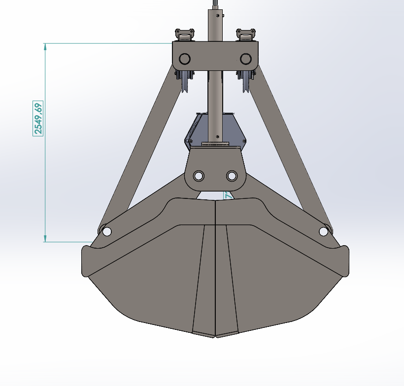 14m³ Electric-Hydraulic Grab for iron ore by Fernando A.