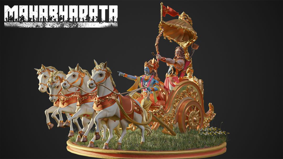 3D model of a Mahabharat Epic Scene