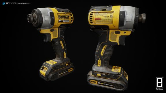 DeWalt Drilling Machine | Game Ready Asset