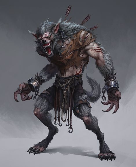 ConceptArt - Warewolf | 2D Character Concept Art