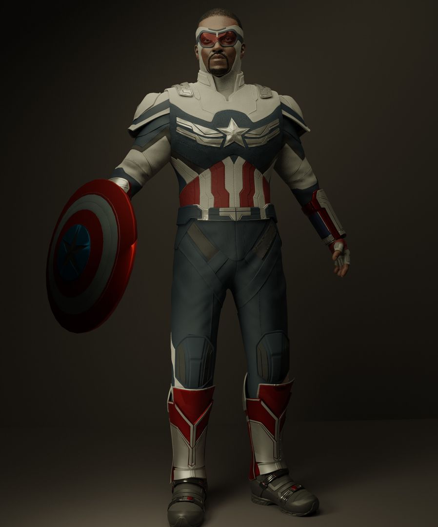 3D model of new captain America