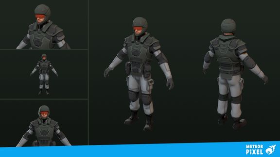 Sci-fi Soldier - 3D Character