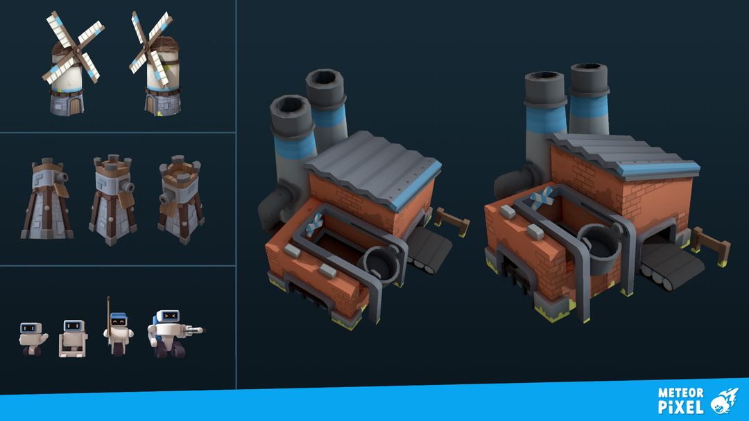 Collection of 3D Buildings