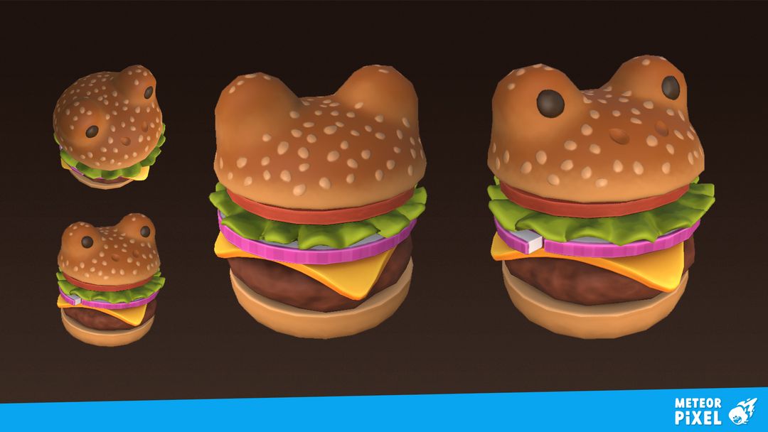 Froggy Burger - 3D Prop