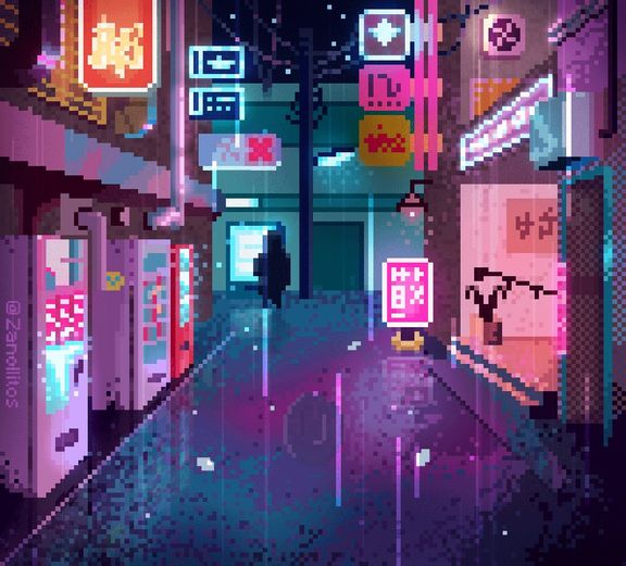 Cyberpunk Pixel Art