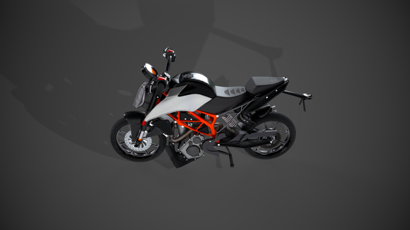 Hard surface Modeling KTM 250 MOTO