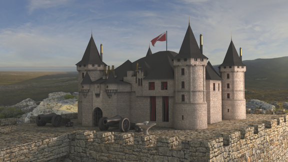 Medieval Castle animation (breakdown)