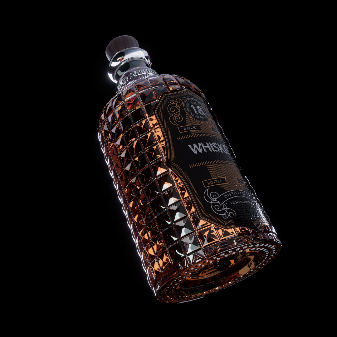 GIN BOTTLES /// MODELAGEM 3D E TEXTURIZAÇÃO