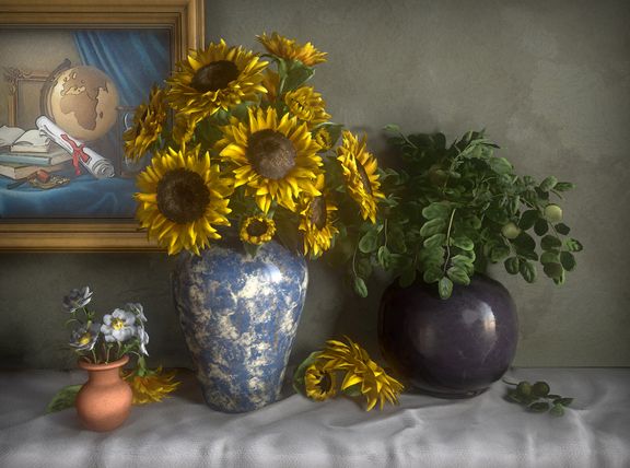 Sunflower Vase
