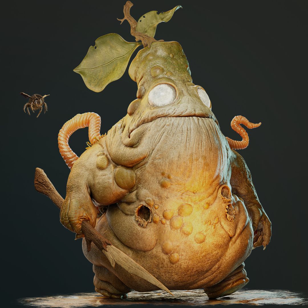 3D Character - Disgruntled Pear