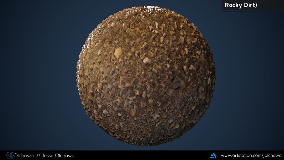 Rocky Dirt - Substance Designer Landscape Material by Jesse O.