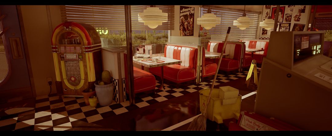 The Pink Lady Diner - UE5 Environment