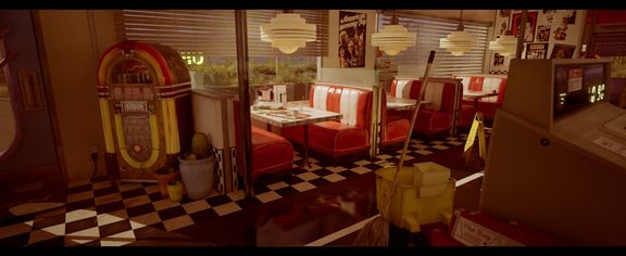 The Pink Lady Diner - UE5 Environment