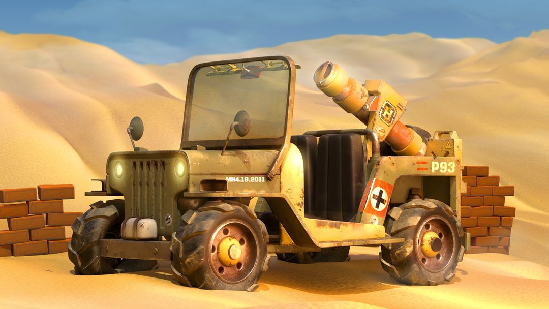 Metal Slug Jeep - Low Poly