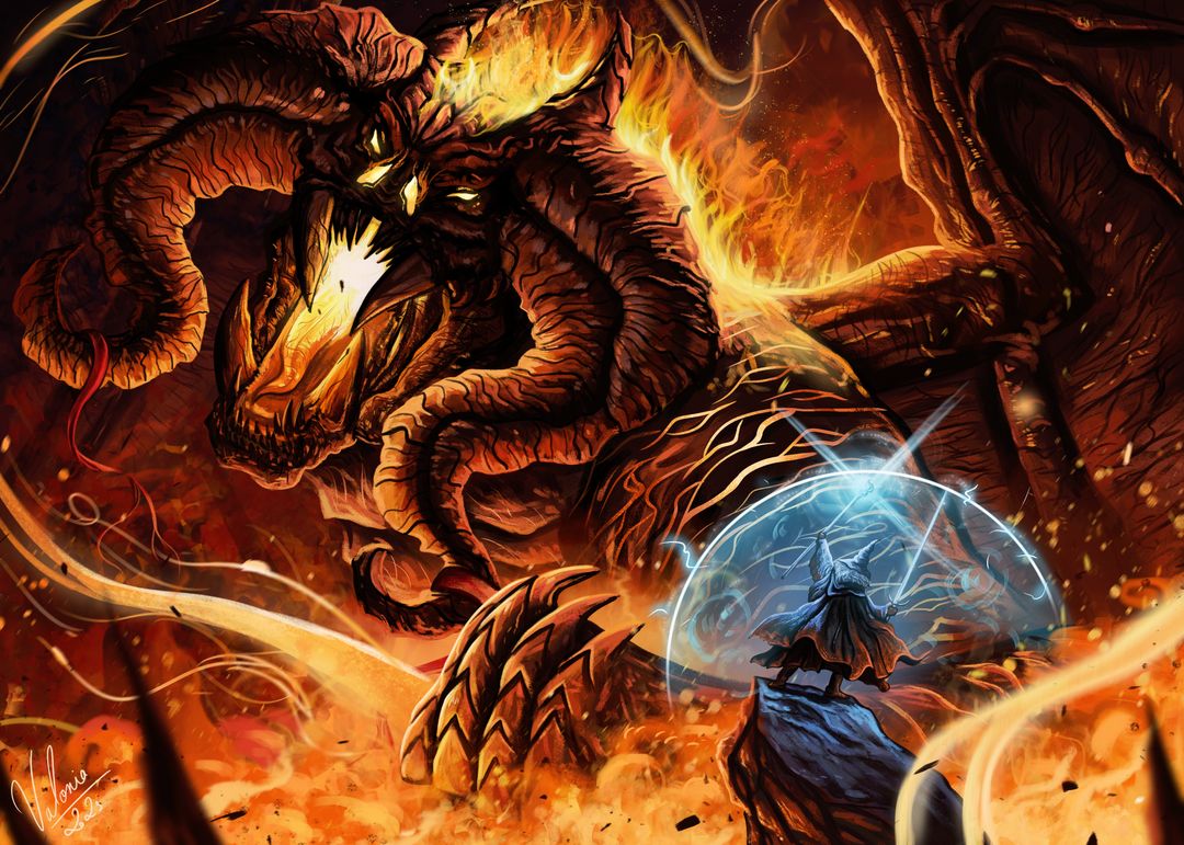 Balrog VS Gandalf