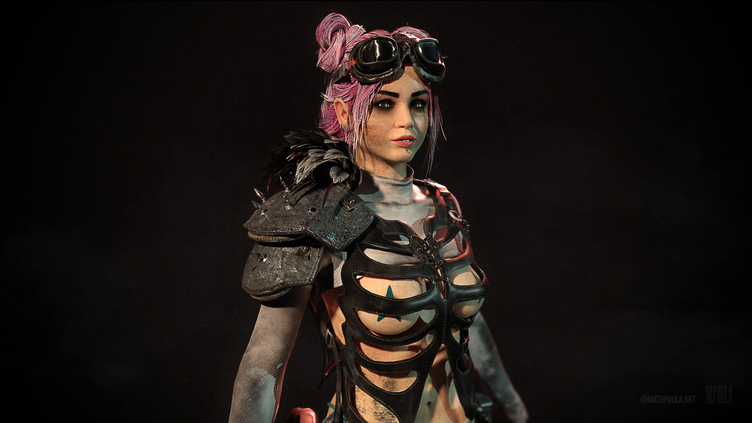 Double Bun Girl - Real Time Game Character