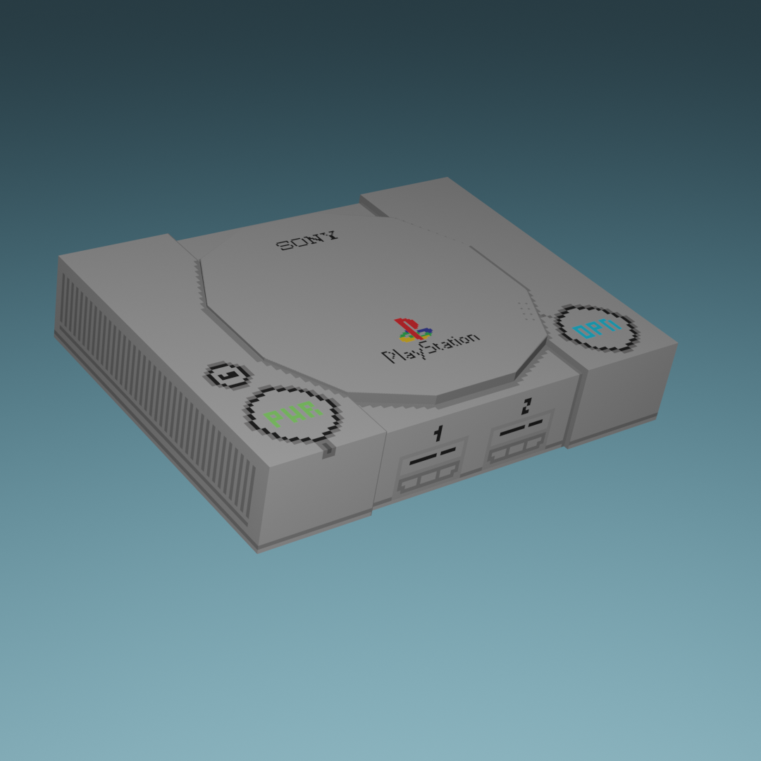 Low Poly Playstation - PS1 - PSX
