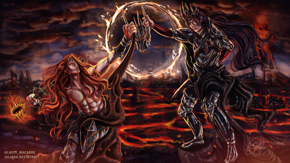 Sauron and Melkor Fanart