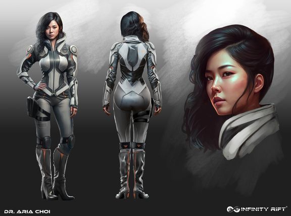 Infinity Rift concept art and keyshots | 2D Character Concept Art