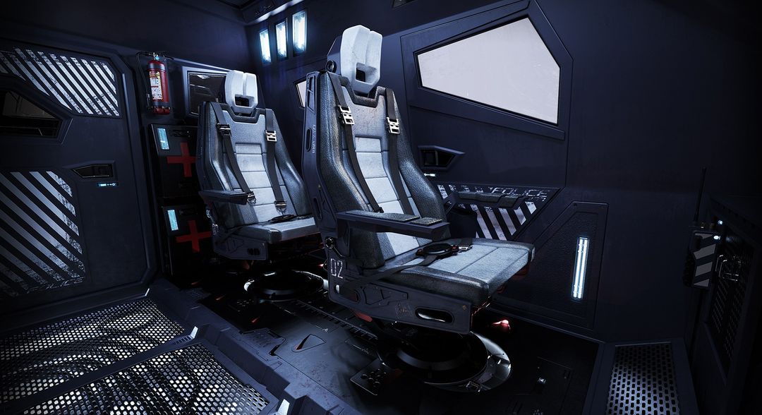 3D Props - Swat Rhino Interior