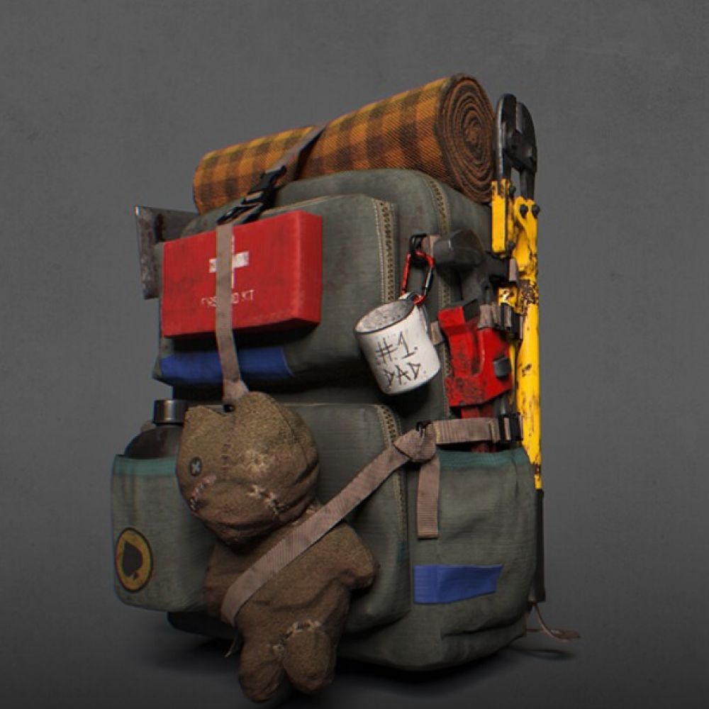 3D Props - Post-Apocalyptic Backpack
