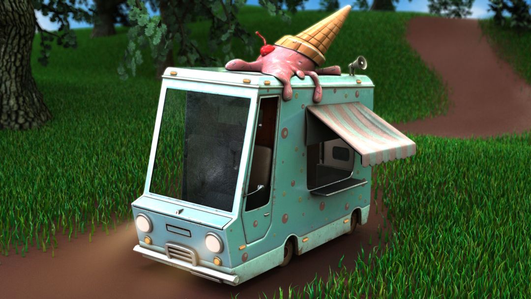 3D Props - Ice Cream Truck